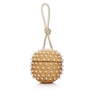 Poolside Faux Pearl Disco Ball Wristlet NWOT